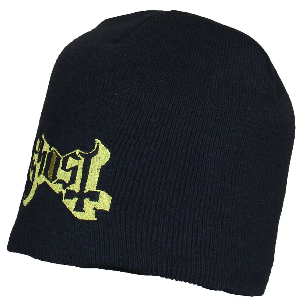 Band Merchandise Ghost Band Logo Beanie Muts Zwart - Officiële Merchandise Band Merchandise Ghost Band Logo Beanie Muts Zwart - Officiële Merchandise