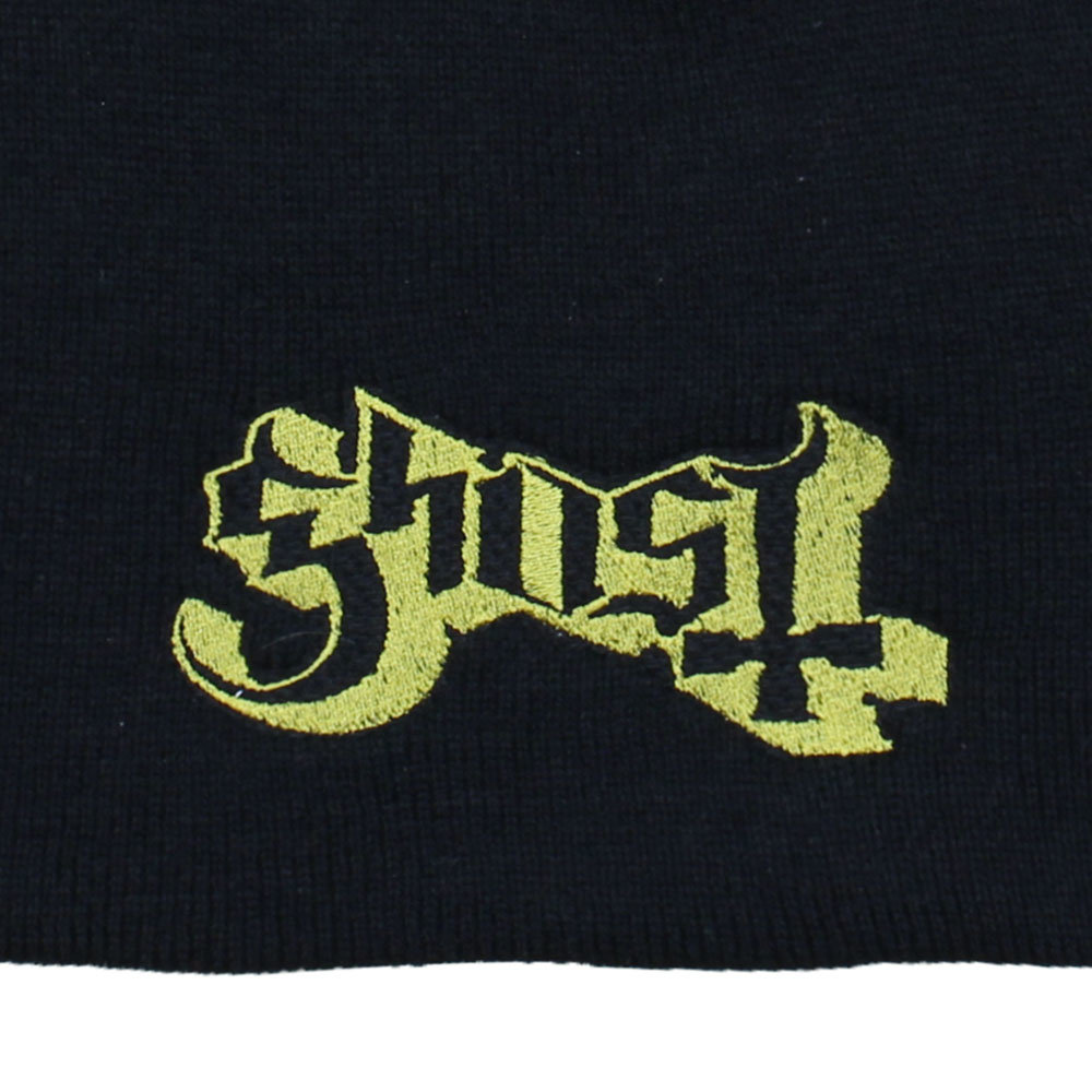 Band Merchandise Ghost Band Logo Beanie Hat Black - Official Merchandise