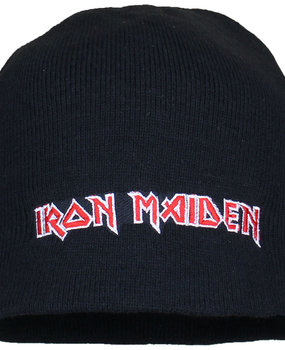 Band Merchandise Beanie-Mütze mit aufgesticktem Logo der Band Iron Maiden Band Merchandise Beanie-Mütze mit aufgesticktem Logo der Band Iron Maiden