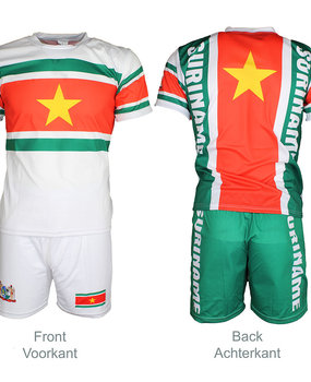 spelen Kiwi Daar Suriname Vlag Voetbal Sport T-shirt + Broek Tenue | Origineel Design -  Popmerch.com