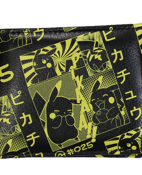 Pokémon Bifold-Geldbörse mit durchgehendem Print von Pokémon Pikachu Manga Pokémon Bifold-Geldbörse mit durchgehendem Print von Pokémon Pikachu Manga