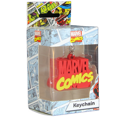 Marvel Comics 3D-Schlüsselanhänger aus Gummi mit Marvel-Comics-Logo – offizielles Produkt Marvel Comics 3D-Schlüsselanhänger aus Gummi mit Marvel-Comics-Logo – offizielles Produkt