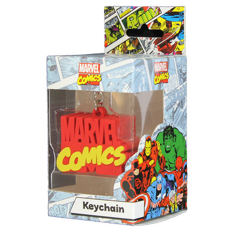 Marvel Comics 3D-Schlüsselanhänger aus Gummi mit Marvel-Comics-Logo – offizielles Produkt Marvel Comics 3D-Schlüsselanhänger aus Gummi mit Marvel-Comics-Logo – offizielles Produkt
