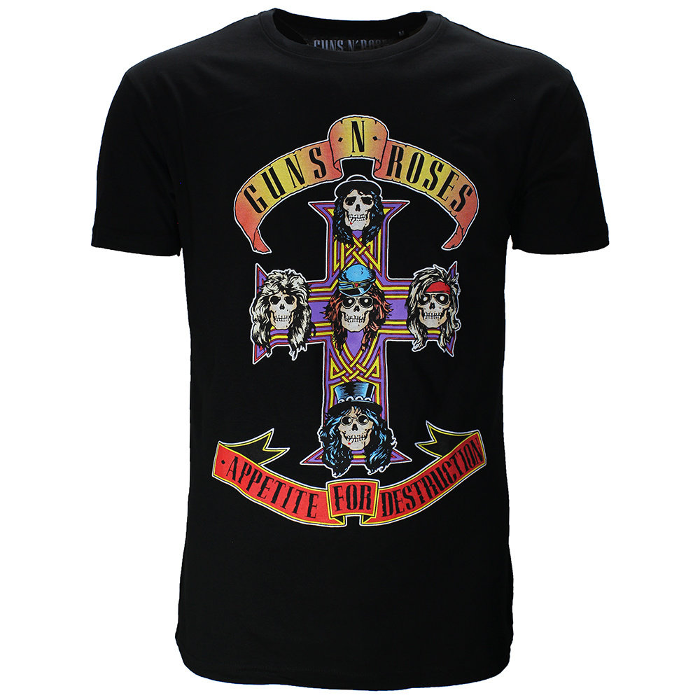Band Merchandise Guns N' Roses Appetite For Destruction T-Shirt - Official Merchandise Band Merchandise Guns N' Roses Appetite For Destruction T-Shirt - Official Merchandise
