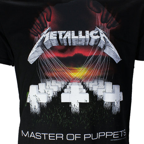 Band Merchandise Metallica Master Of Puppets T-Shirt - Official Merchandise Band Merchandise Metallica Master Of Puppets T-Shirt - Official Merchandise