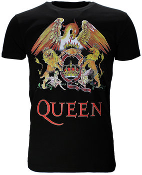 Band Merchandise Queen Classic Crest Logo Band T-Shirt Band Merchandise Queen Classic Crest Logo Band T-Shirt