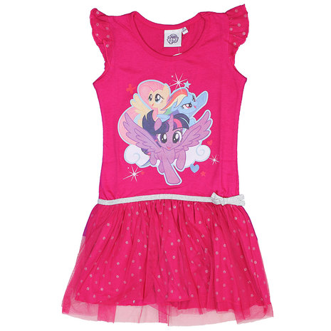 My Little Pony My Little Pony Kinderkleid mit Tüll Dunkelrosa – Offizielles Merch My Little Pony My Little Pony Kinderkleid mit Tüll Dunkelrosa – Offizielles Merch