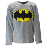Batman Batman Logo Kinder Langarmshirt Grau Batman Batman Logo Kinder Langarmshirt Grau