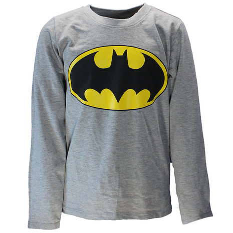 Batman Batman Logo Kinder Langarmshirt Grau – Offizielles Merchandise Batman Batman Logo Kinder Langarmshirt Grau – Offizielles Merchandise