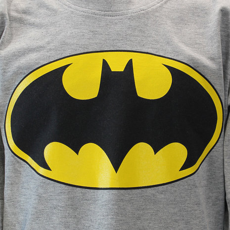 Batman Batman Logo Kids Longsleeve Shirt Grijs - Officiële Merchandise Batman Batman Logo Kids Longsleeve Shirt Grijs - Officiële Merchandise