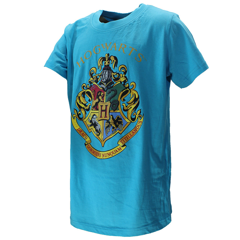 Harry Potter Harry Potter Hogwarts Kids T-Shirt Light Blue - Official Merch