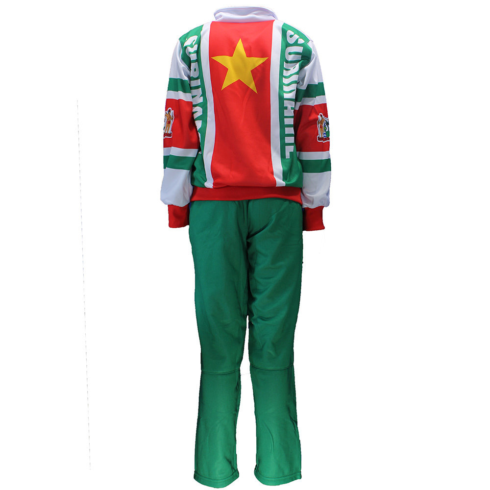 Suriname Suriname Vlag Voetbal Sport Trainingspak Vest + Broek