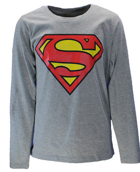 Superman Superman Logo Kinder Langarmshirt Grau Superman Superman Logo Kinder Langarmshirt Grau