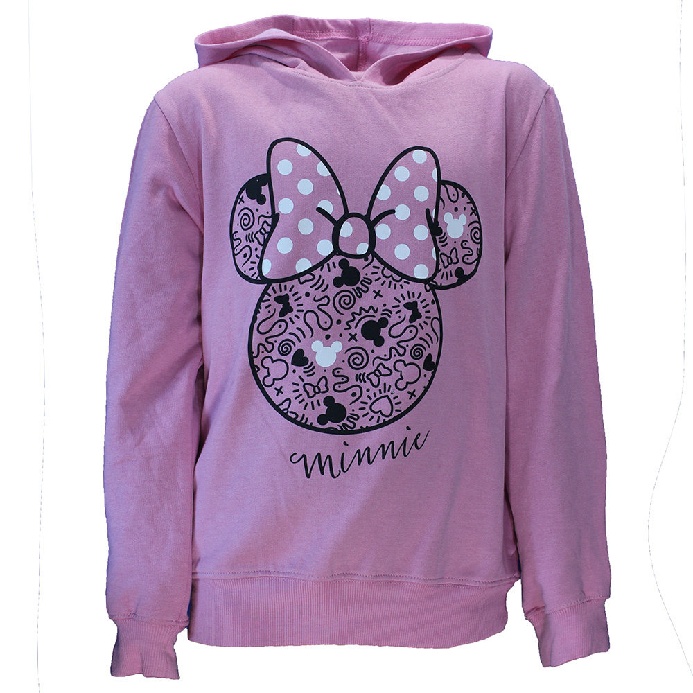 Minnie Mouse Minnie Mouse Kids Hoodie Sweater Sweater Light Pink - Official Merch Minnie Mouse Minnie Mouse Kids Hoodie Sweater Sweater Light Pink - Official Merch
