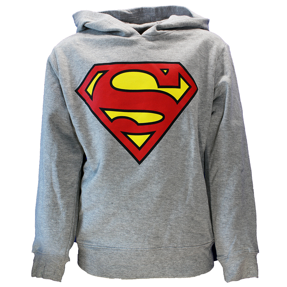 DC Comics Superman Kids Hoodie Sweater Grijs DC Comics Superman Kids Hoodie Sweater Grijs