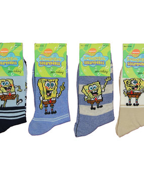 Spongebob Squarepants Nickelodeon Spongebob Socken für Kinder, 4er-Pack Spongebob Squarepants Nickelodeon Spongebob Socken für Kinder, 4er-Pack