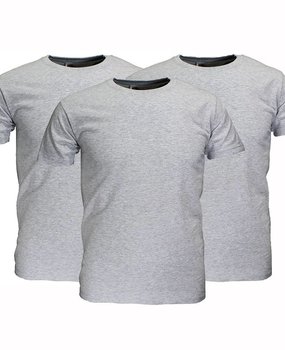 Basics Fruit Of The Loom Plain Cotton T-Shirts 3-Pack Grey Melange Basics Fruit Of The Loom Plain Cotton T-Shirts 3-Pack Grey Melange
