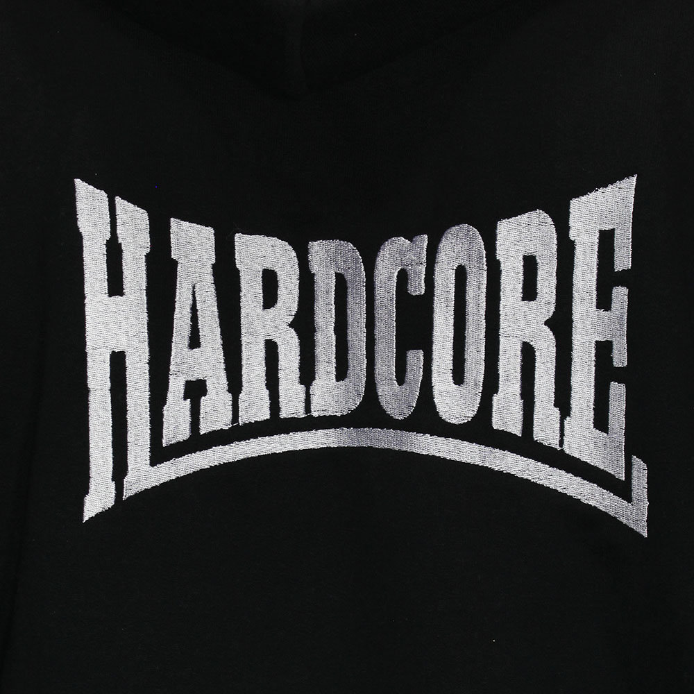 Hardcore Hardcore Geborduurd Logo Hoodie Vest met Rits - Hoge Kwaliteit Hardcore Hardcore Geborduurd Logo Hoodie Vest met Rits - Hoge Kwaliteit
