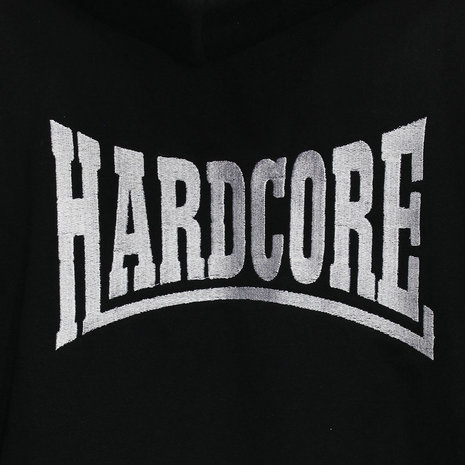 Hardcore Hardcore Geborduurd Logo Hoodie Vest met Rits - Hoge Kwaliteit Hardcore Hardcore Geborduurd Logo Hoodie Vest met Rits - Hoge Kwaliteit