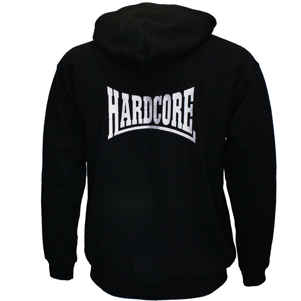 Hardcore Hardcore Embroidered Logo Zipper Hoodie Jacket - High Quality Hardcore Hardcore Embroidered Logo Zipper Hoodie Jacket - High Quality