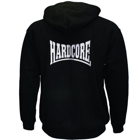 Hardcore Hardcore-Hoodieweste mit aufgesticktem Logo und Reißverschluss – hohe Qualität Hardcore Hardcore-Hoodieweste mit aufgesticktem Logo und Reißverschluss – hohe Qualität