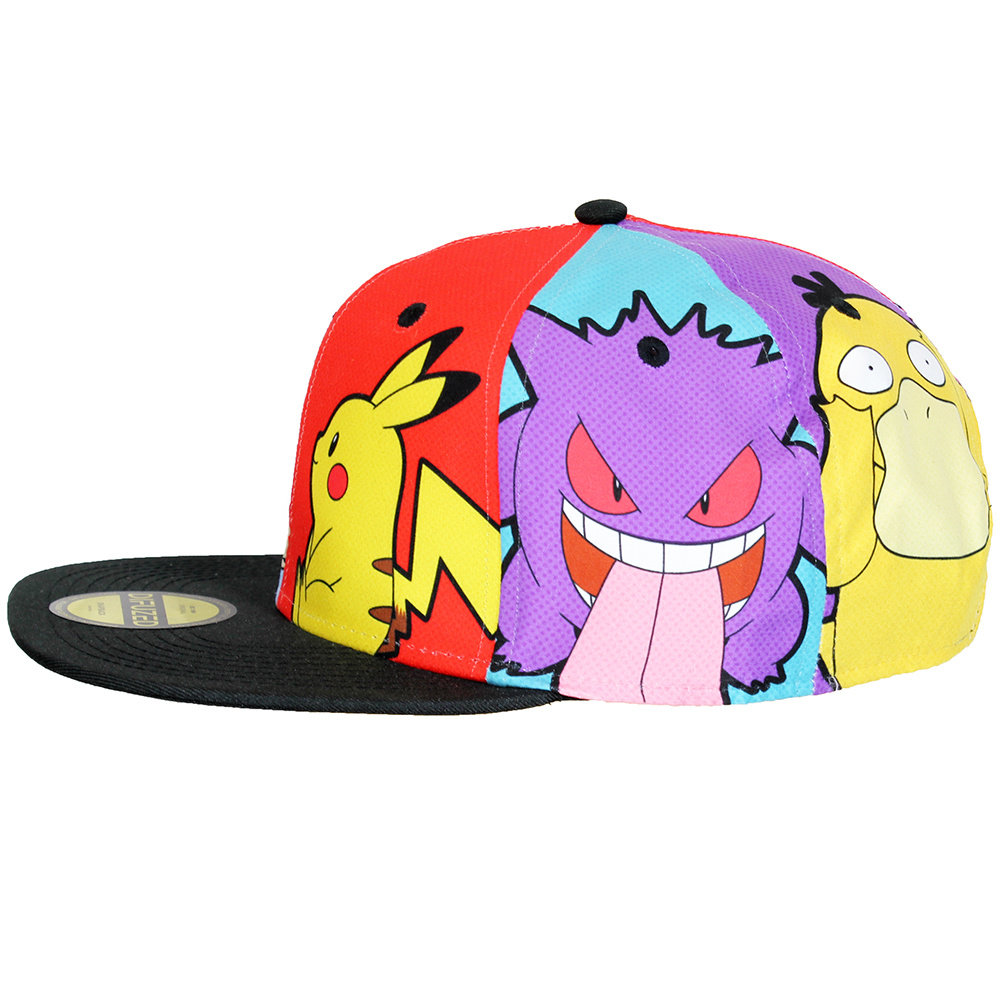 Pokémon Pokémon Charaktere Pop Art Snapback Cap Pet Mehrfarbig – Offizielles Merchandise Pokémon Pokémon Charaktere Pop Art Snapback Cap Pet Mehrfarbig – Offizielles Merchandise