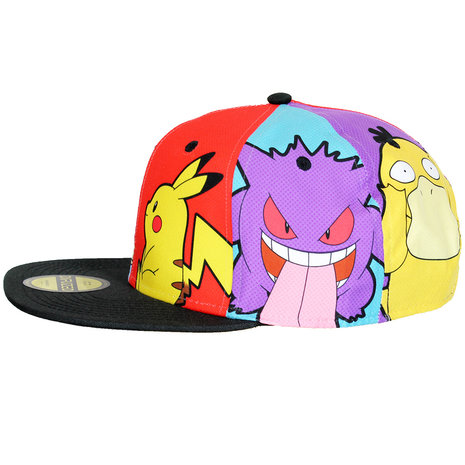 Pokémon Pokémon Characters Pop Art Snapback Cap Cap Multicolor - Official Merchandise Pokémon Pokémon Characters Pop Art Snapback Cap Cap Multicolor - Official Merchandise