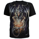 Biker 3D Glow in the Dark Draak T-Shirt