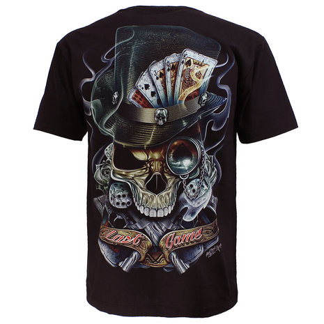 Biker Glow in the Dark Last Game T-Shirt Zwart - Hoge Kwaliteit Biker Glow in the Dark Last Game T-Shirt Zwart - Hoge Kwaliteit