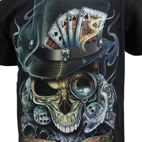 Biker Glow in the Dark Last Game T-Shirt Zwart - Hoge Kwaliteit Biker Glow in the Dark Last Game T-Shirt Zwart - Hoge Kwaliteit