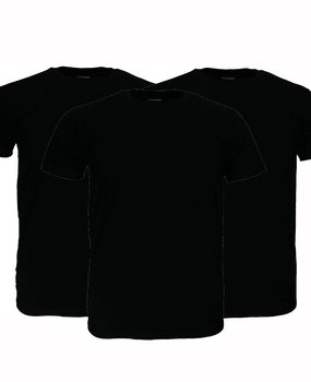 Basics Fruit Of The Loom Blank Cotton T-Shirts 3-Pack Black Basics Fruit Of The Loom Blank Cotton T-Shirts 3-Pack Black