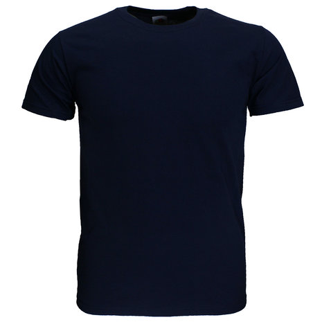 Basics Fruit Of The Loom T-Shirts aus schlichter Baumwolle im 3er-Pack Dunkelblau Basics Fruit Of The Loom T-Shirts aus schlichter Baumwolle im 3er-Pack Dunkelblau