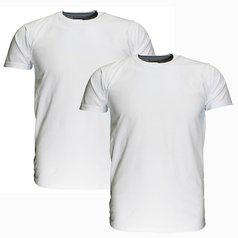 Fruit Of The Loom LARGE SIZES Blank Cotton T-Shirts 2-Pack White