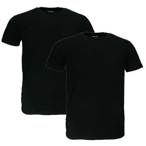 Basics Fruit Of The Loom GROßE GRÖSSEN Blanko-Baumwoll-T-Shirts im 2er-Pack Schwarz Basics Fruit Of The Loom GROßE GRÖSSEN Blanko-Baumwoll-T-Shirts im 2er-Pack Schwarz