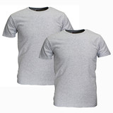 Basics Fruit Of The Loom LARGE SIZES Blank Cotton T-Shirts 2-Pack Grey Basics Fruit Of The Loom LARGE SIZES Blank Cotton T-Shirts 2-Pack Grey