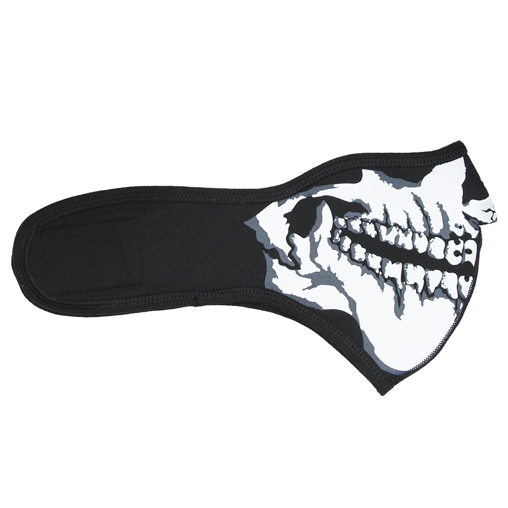 Biker Facemask Skimasker Skull Print met Filter - Hoge Kwaliteit Biker Facemask Skimasker Skull Print met Filter - Hoge Kwaliteit