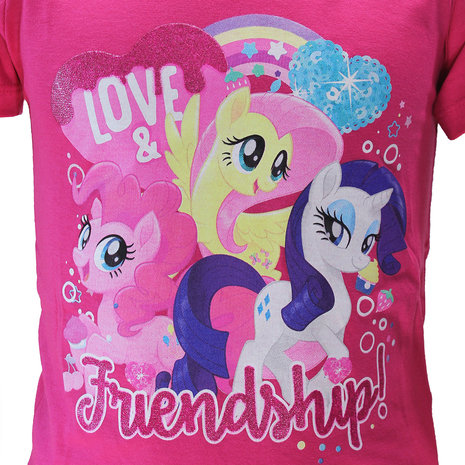 My Little Pony Kids T Shirt Dark Pink Official Merchandise