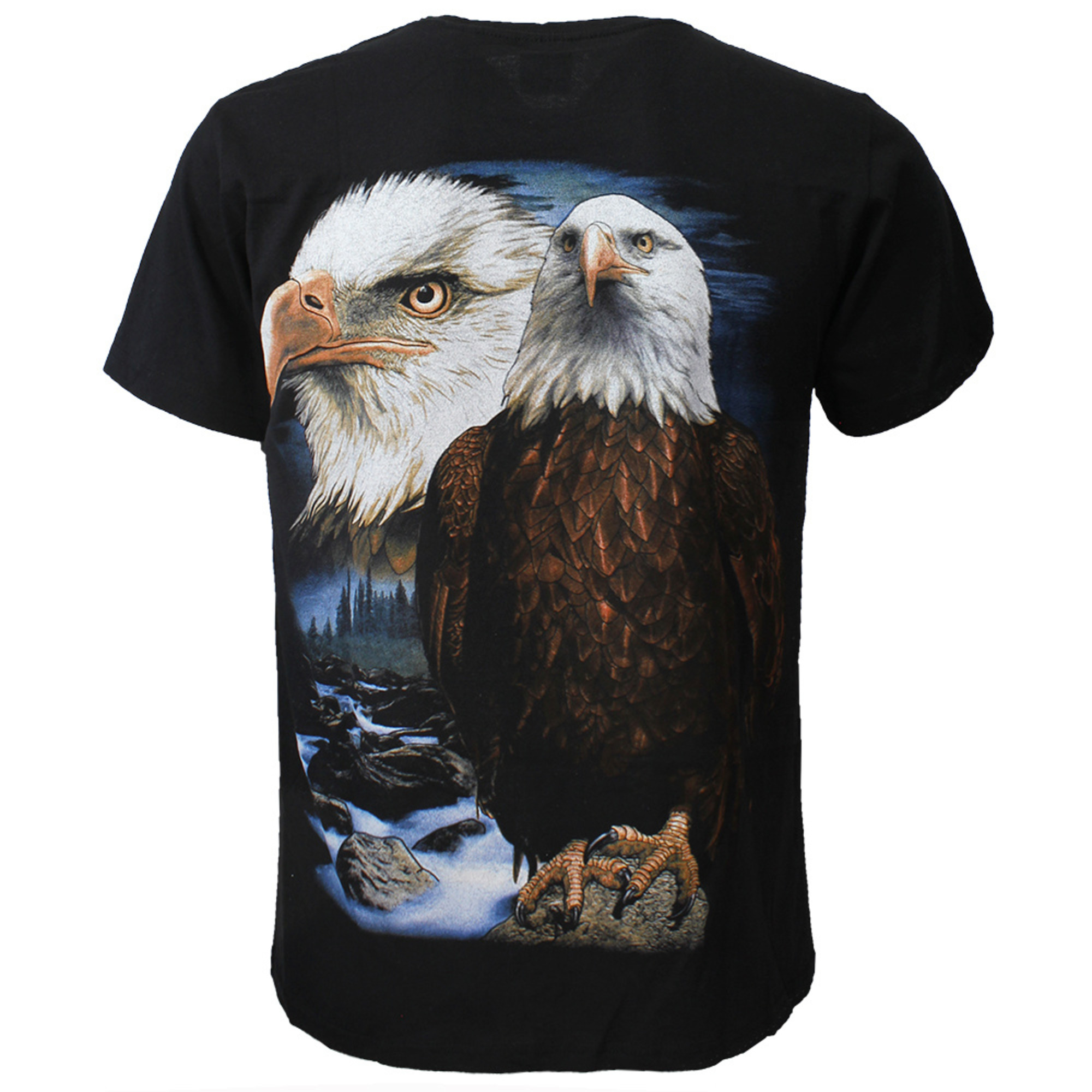 Bald Eagle T-Shirt Black - Popmerch.com