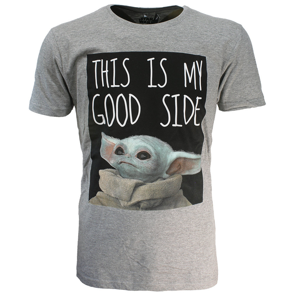 Star Wars The Mandalorian Baby Yoda My Good Side T-Shirt - Official Merchandise Star Wars The Mandalorian Baby Yoda My Good Side T-Shirt - Official Merchandise