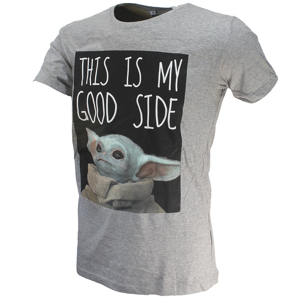 Star Wars The Mandalorian Baby Yoda My Good Side T-Shirt - Official Merchandise Star Wars The Mandalorian Baby Yoda My Good Side T-Shirt - Official Merchandise
