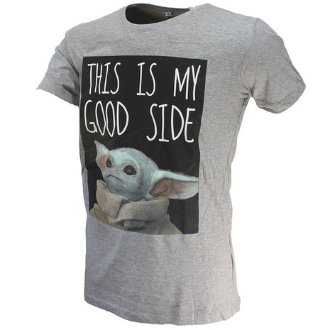 Star Wars Das mandalorianische Baby Yoda My Good Side T-Shirt – offizielles Merchandise Star Wars Das mandalorianische Baby Yoda My Good Side T-Shirt – offizielles Merchandise