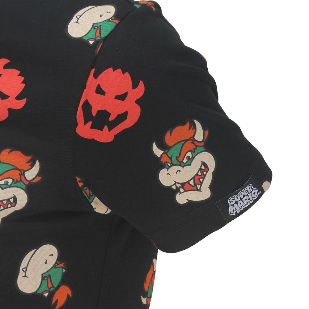 Super Mario Bros Super Mario Bowser All Over Print T-Shirt - Officiële Merchandise Super Mario Bros Super Mario Bowser All Over Print T-Shirt - Officiële Merchandise