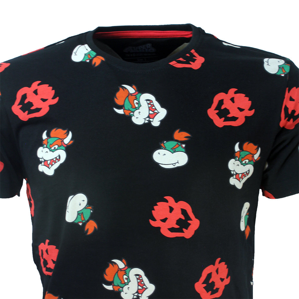 Super Mario Bros Super Mario Bowser Allover-Print-T-Shirt – offizielles Merchandise Super Mario Bros Super Mario Bowser Allover-Print-T-Shirt – offizielles Merchandise