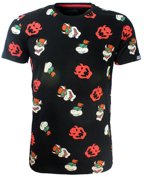 Super Mario Bros Nintendo Super Mario Bowser T-Shirt mit Allover-Print Super Mario Bros Nintendo Super Mario Bowser T-Shirt mit Allover-Print