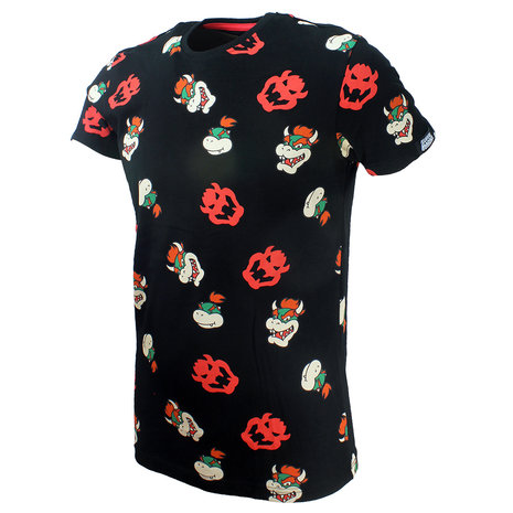 Super Mario Bros Super Mario Bowser Allover-Print-T-Shirt – offizielles Merchandise Super Mario Bros Super Mario Bowser Allover-Print-T-Shirt – offizielles Merchandise