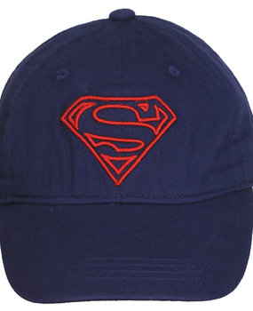 Superman Baseballkappe mit Superman-Logo, dunkelblau Superman Baseballkappe mit Superman-Logo, dunkelblau