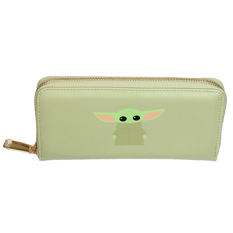 Star Wars The Mandalorian Baby Yoda Zipper Portemonnee - Officiële Merchandise Star Wars The Mandalorian Baby Yoda Zipper Portemonnee - Officiële Merchandise