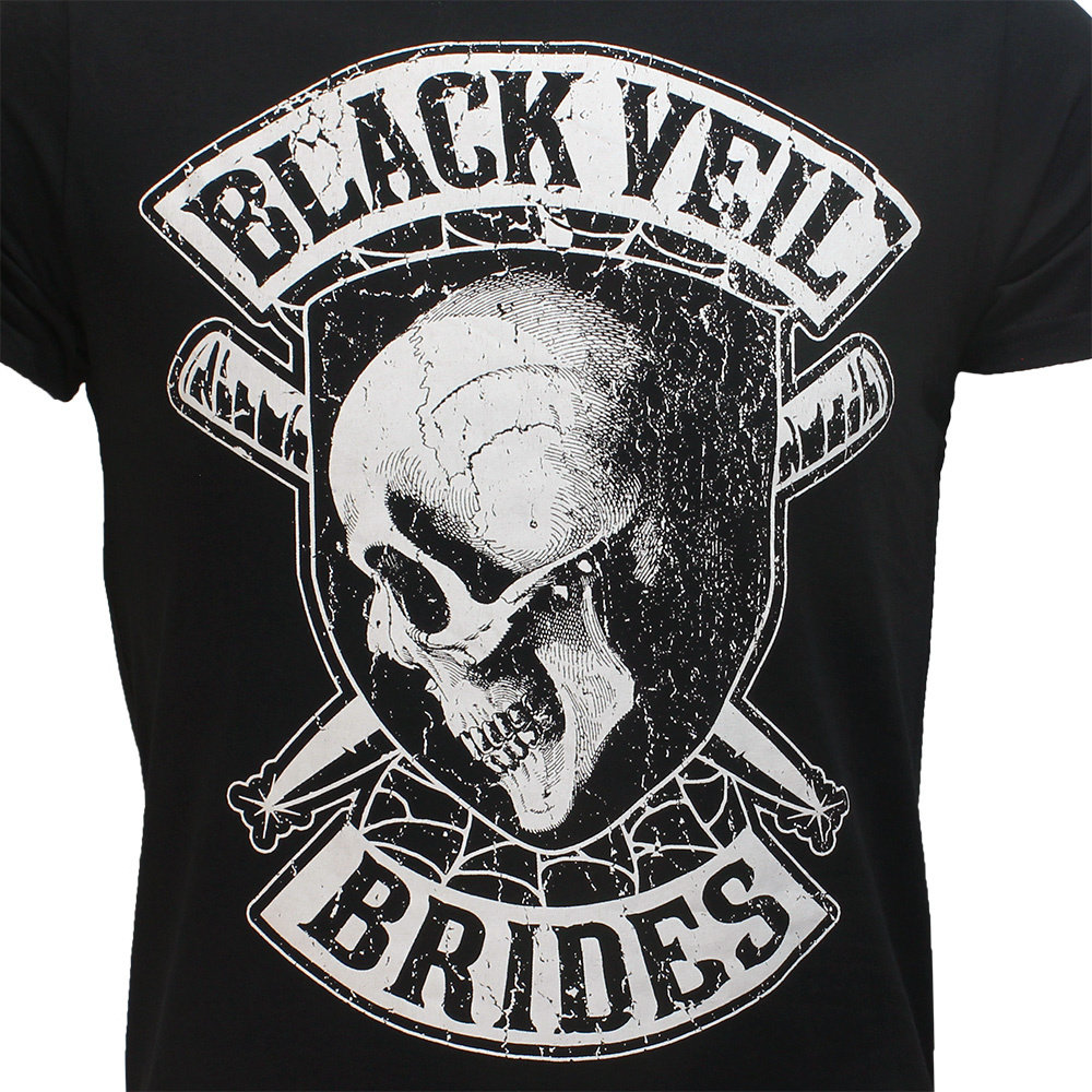 Band Merchandise Black Veil Brides Hollywood Band T-Shirt Zwart - Officiële Merchandise Band Merchandise Black Veil Brides Hollywood Band T-Shirt Zwart - Officiële Merchandise