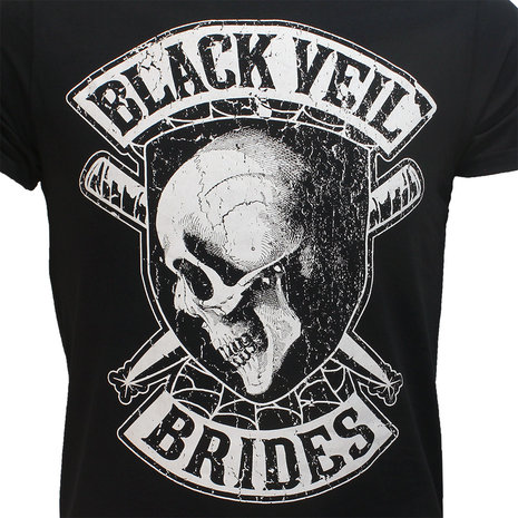 Band Merchandise Black Veil Brides Hollywood Band T-Shirt Zwart - Officiële Merchandise Band Merchandise Black Veil Brides Hollywood Band T-Shirt Zwart - Officiële Merchandise