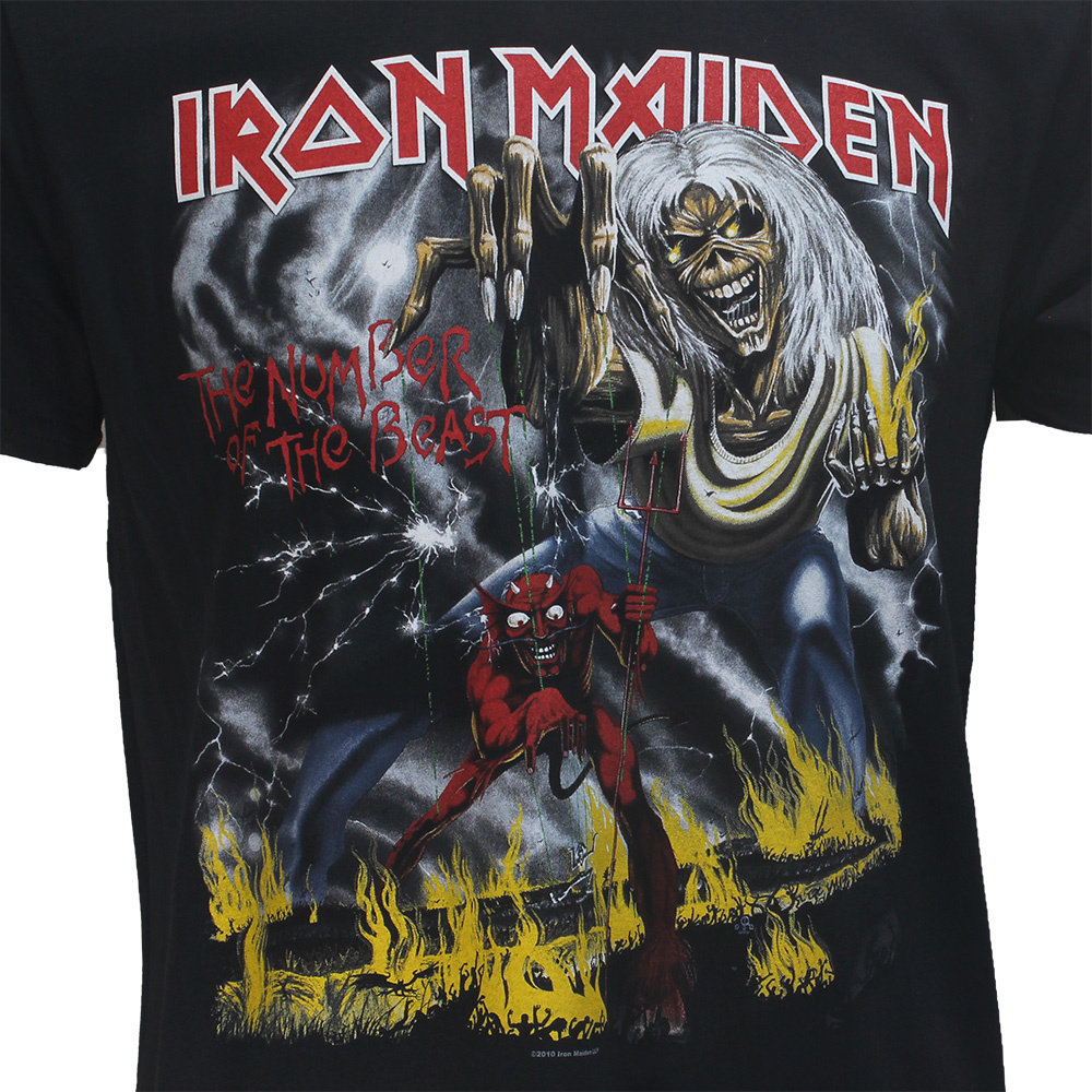 Band Merchandise Iron Maiden Number Of The Beast T-Shirt - Officiële Merchandise Band Merchandise Iron Maiden Number Of The Beast T-Shirt - Officiële Merchandise